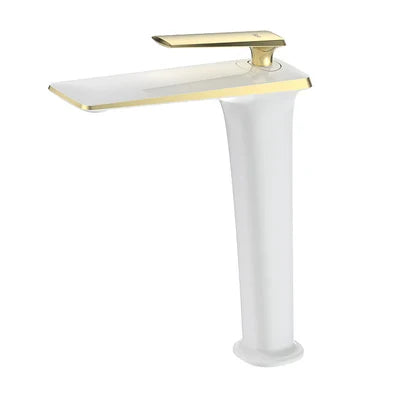 Solid Brass Ceramic-Disc Single-Handle Basin Faucet (Single-Hole Deck Mount)