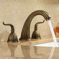 Solid Brass Ceramic Disc Wall-Mount Bathroom Faucet (8-Inch Widespread)
