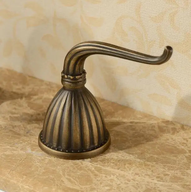 Solid Brass Ceramic Disc Wall-Mount Bathroom Faucet (8-Inch Widespread)