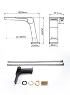Solid Brass Ceramic Disc Waterfall Bathroom Faucet (Single-Hole Deck Mount)