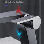 Solid Brass Ceramic Disc Waterfall Bathroom Faucet (Single-Hole Deck Mount)