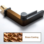 Solid Brass Ceramic Disc Waterfall Bathroom Faucet (Single-Hole Deck Mount)