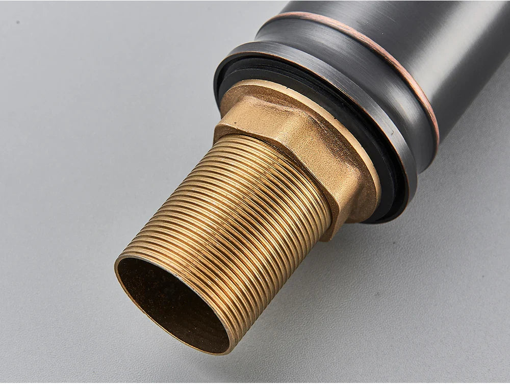 Solid Brass Ceramic Valve Waterfall Basin Faucet (Single-Hole Deck-Mount)