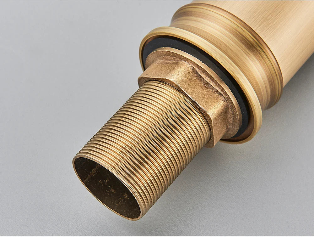 Solid Brass Ceramic Valve Waterfall Basin Faucet (Single-Hole Deck-Mount)