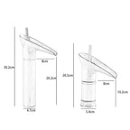 Solid Brass Ceramic Valve Waterfall Basin Faucet (Single-Hole Deck-Mount)