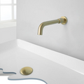 Solid Brass Concealed Wall-Mounted Sink Spout (Multiple Lengths & Finishes)