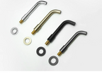 Solid Brass Concealed Wall-Mounted Sink Spout (Multiple Lengths & Finishes)
