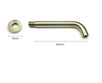 Solid Brass Concealed Wall-Mounted Sink Spout (Multiple Lengths & Finishes)