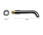 Solid Brass Concealed Wall-Mounted Sink Spout (Multiple Lengths & Finishes)