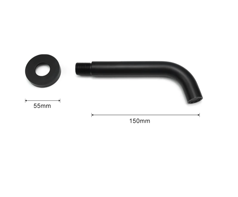Solid Brass Concealed Wall-Mounted Sink Spout (Multiple Lengths & Finishes)