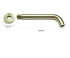 Solid Brass Concealed Wall-Mounted Sink Spout (Multiple Lengths & Finishes)