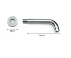 Solid Brass Concealed Wall-Mounted Sink Spout (Multiple Lengths & Finishes)