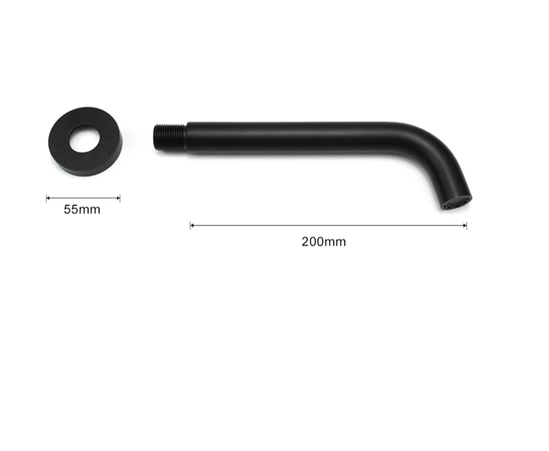 Solid Brass Concealed Wall-Mounted Sink Spout (Multiple Lengths & Finishes)