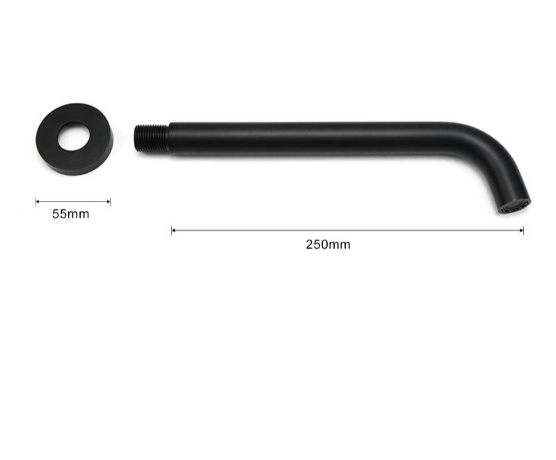 Solid Brass Concealed Wall-Mounted Sink Spout (Multiple Lengths & Finishes)