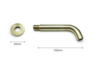 Solid Brass Concealed Wall-Mounted Sink Spout (Multiple Lengths & Finishes)