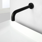 Solid Brass Concealed Wall-Mounted Sink Spout (Multiple Lengths & Finishes)