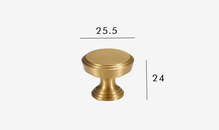 Solid Brass Corrosion-Resistant T-Bar Cabinet & Drawer Handle (224mm Center-to-Center)