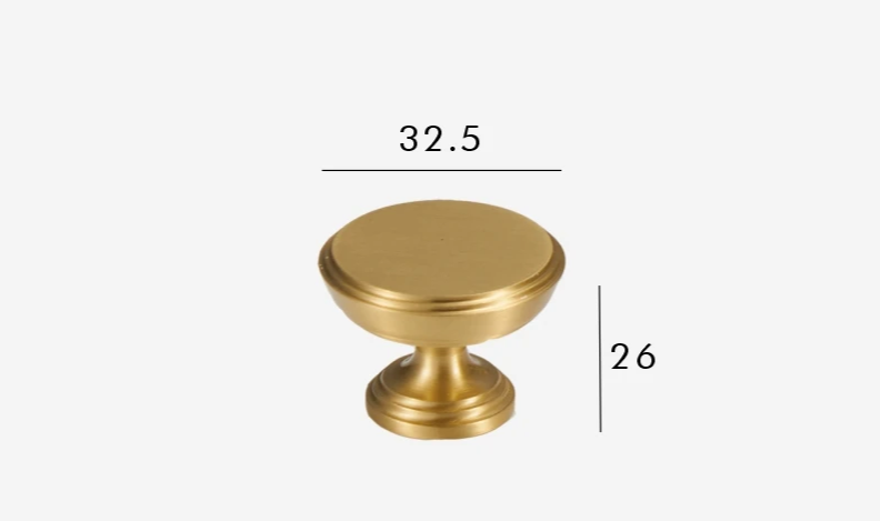 Solid Brass Corrosion-Resistant T-Bar Cabinet & Drawer Handle (224mm Center-to-Center)