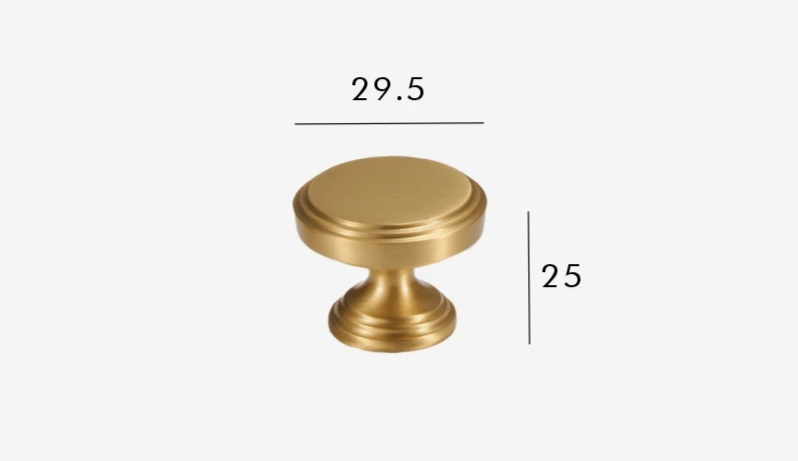 Solid Brass Corrosion-Resistant T-Bar Cabinet & Drawer Handle (224mm Center-to-Center)