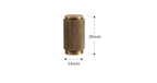 Solid Brass Diamond-Cut T-Bar Cabinet Handle
