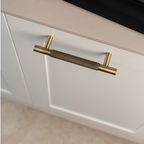 Solid Brass Diamond-Cut T-Bar Cabinet Handle