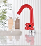 Solid Brass Dual-Handle Rotatable Basin Faucet