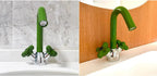 Solid Brass Dual-Handle Rotatable Basin Faucet