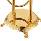 Solid Brass Dual-Handle Wall-Mount Bathtub Faucet (Hand Shower Included)