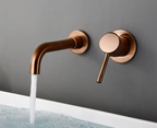 Solid Brass Dual-Handle Wall-Mounted Bathroom Faucet (Concealed)