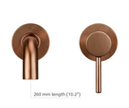 Solid Brass Dual-Handle Wall-Mounted Bathroom Faucet (Concealed)