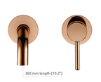 Solid Brass Dual-Handle Wall-Mounted Bathroom Faucet (Concealed)