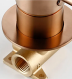 Solid Brass Dual-Handle Wall-Mounted Bathroom Faucet (Concealed)