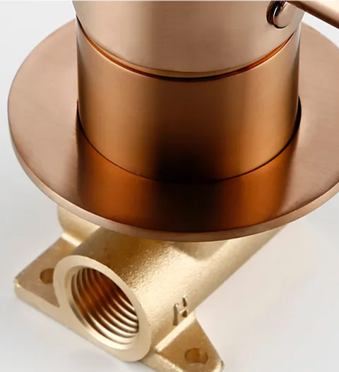Solid Brass Dual-Handle Wall-Mounted Bathroom Faucet (Concealed)