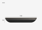 Solid Brass Ergonomic Curved Shell Cabinet Pull (2.52 in Center-to-Center)