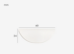 Solid Brass Ergonomic Curved Shell Cabinet Pull (2.52 in Center-to-Center)
