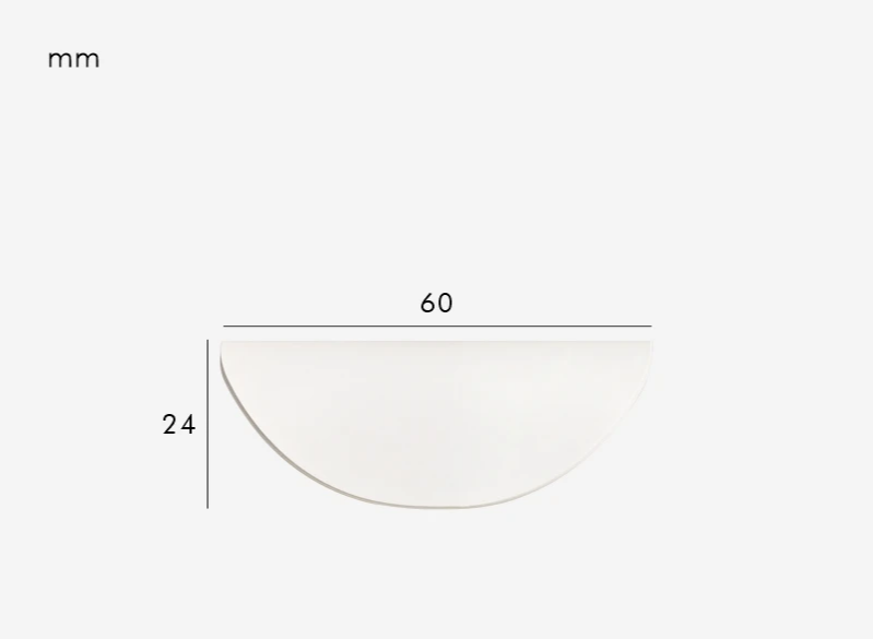 Solid Brass Ergonomic Curved Shell Cabinet Pull (2.52 in Center-to-Center)