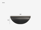 Solid Brass Ergonomic Curved Shell Cabinet Pull (2.52 in Center-to-Center)