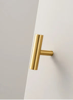 Solid Brass Extra-Long T-Bar Cabinet Handle (224mm Hole Spacing)