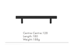 Solid Brass Extra-Long T-Bar Cabinet Handle (224mm Hole Spacing)