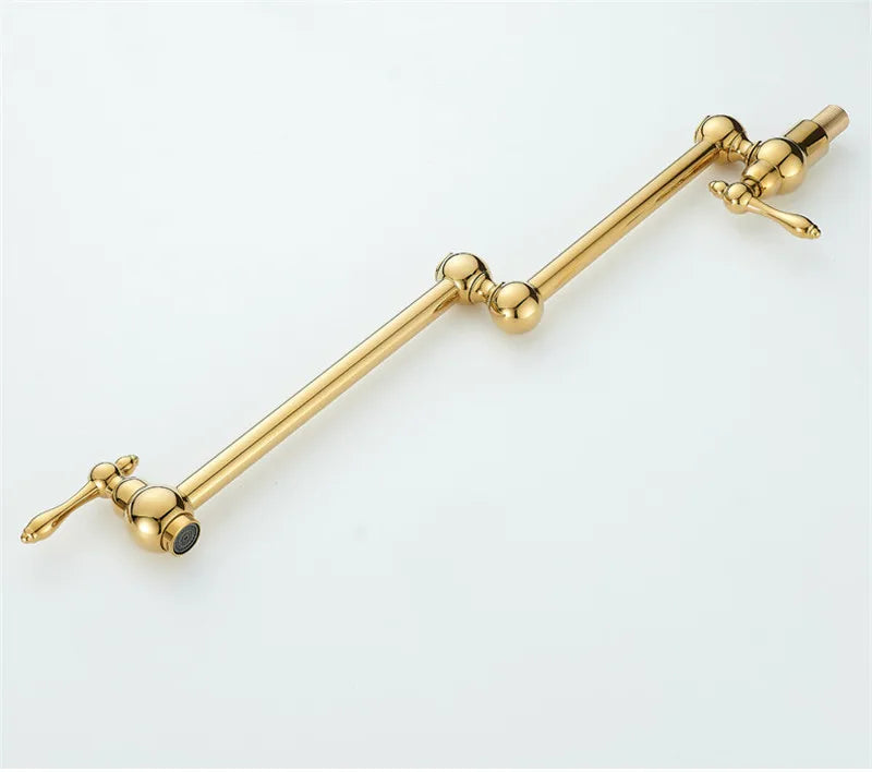 Solid Brass Foldable 360° Swivel Pot Filler Faucet (Wall-Mount)