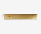 Solid Brass Hand-Finished Wall Shelf (Custom Size)