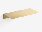 Solid Brass Hand-Finished Wall Shelf (Custom Size)