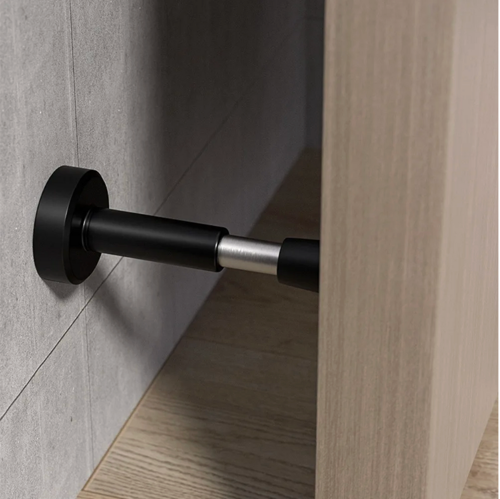 Solid Brass Knurled Door Stopper (Floor or Wall Mount)