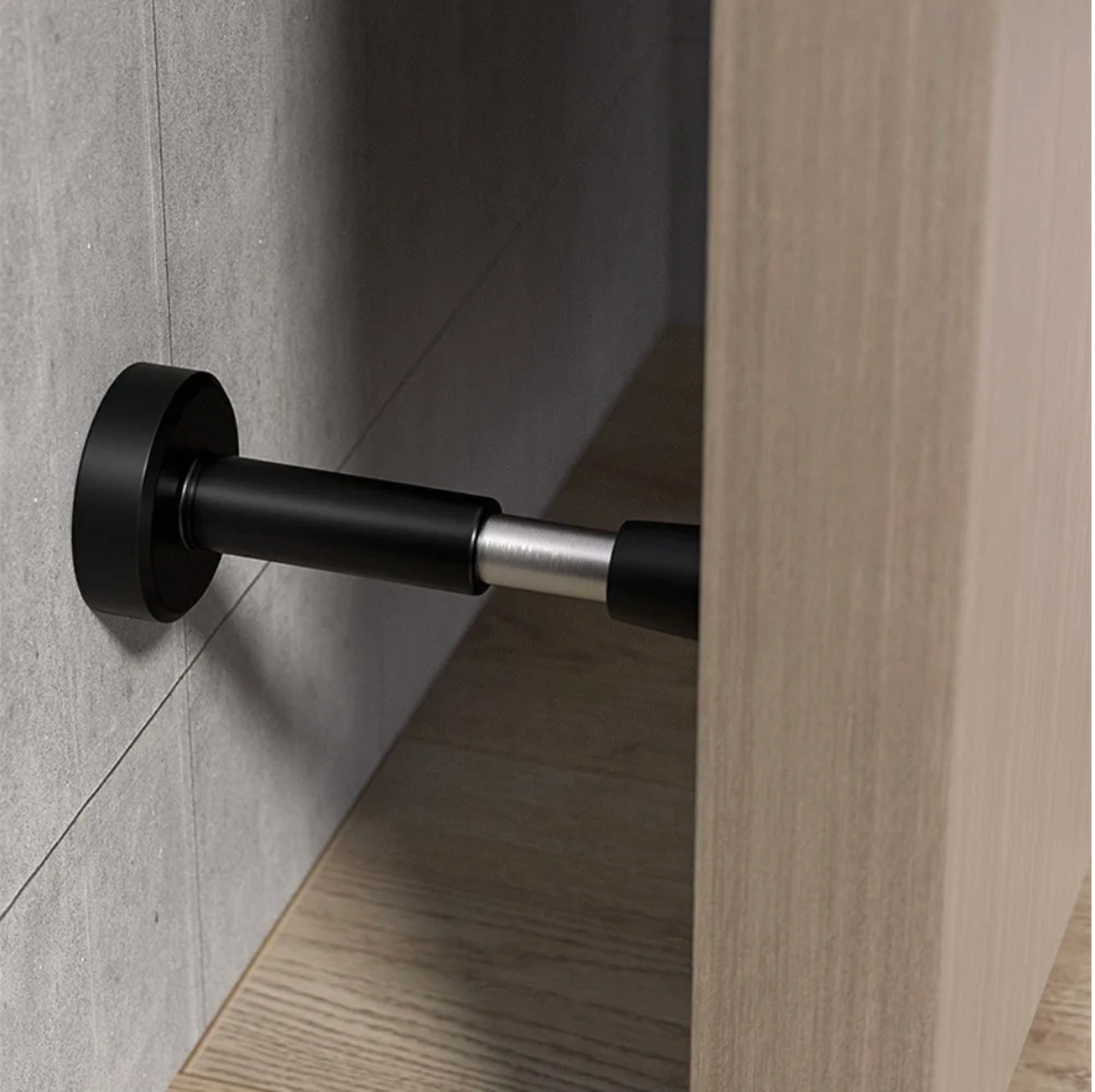 Solid Brass Knurled Door Stopper (Floor or Wall Mount)