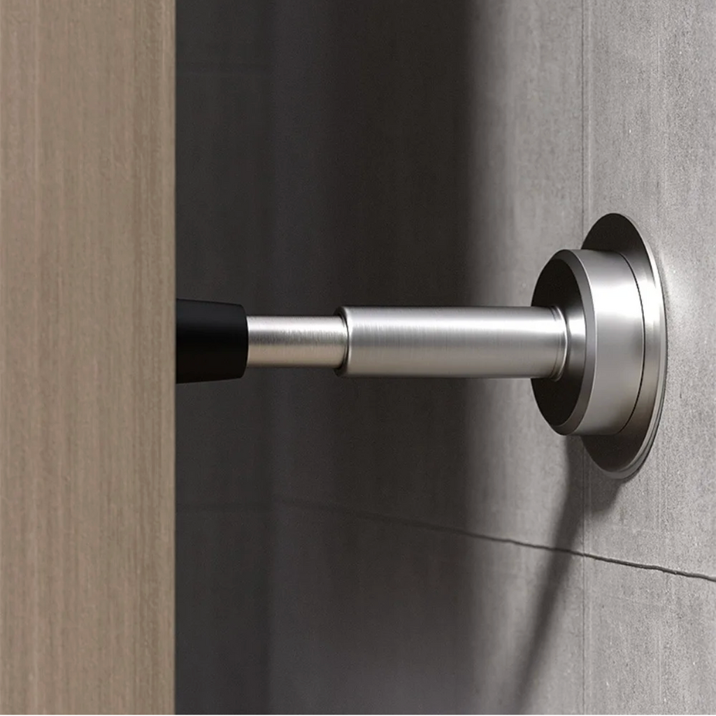 Solid Brass Knurled Door Stopper (Floor or Wall Mount)