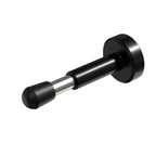 Solid Brass Knurled Door Stopper (Floor or Wall Mount)