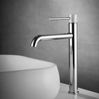 Solid Brass Matte Black Single-Handle Bathroom Faucet (Single-Hole)