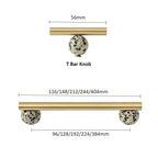 Solid Brass & Natural Marble Cabinet Handles & Knobs