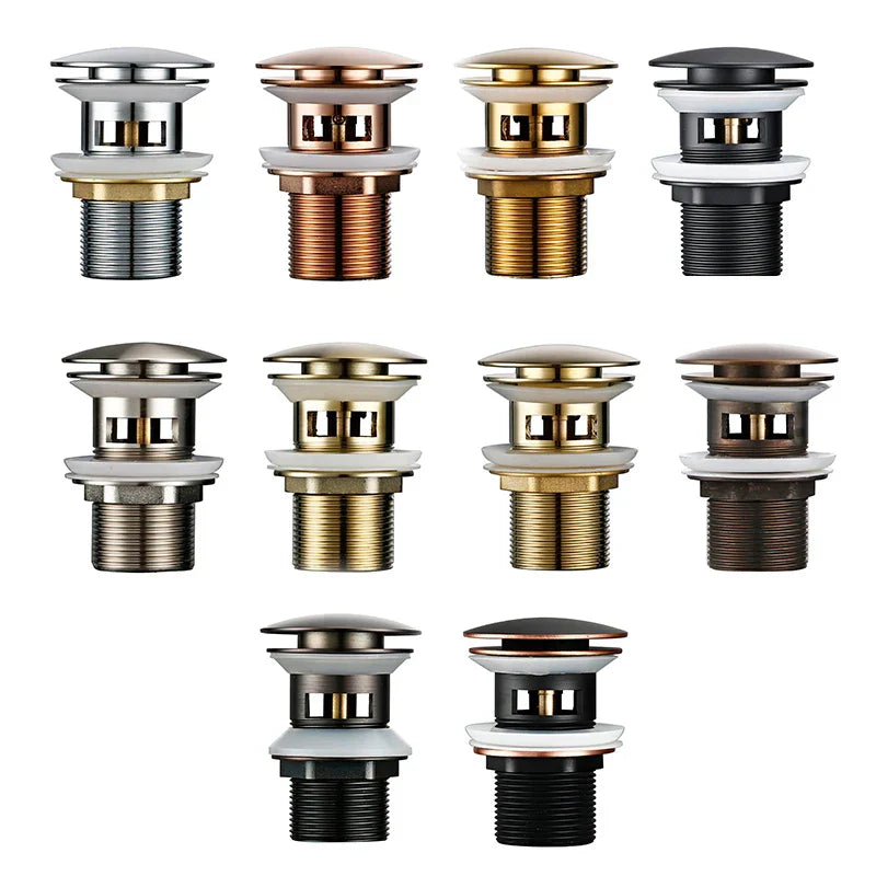 Solid Brass One-Touch Pop-Up Drain Stopper