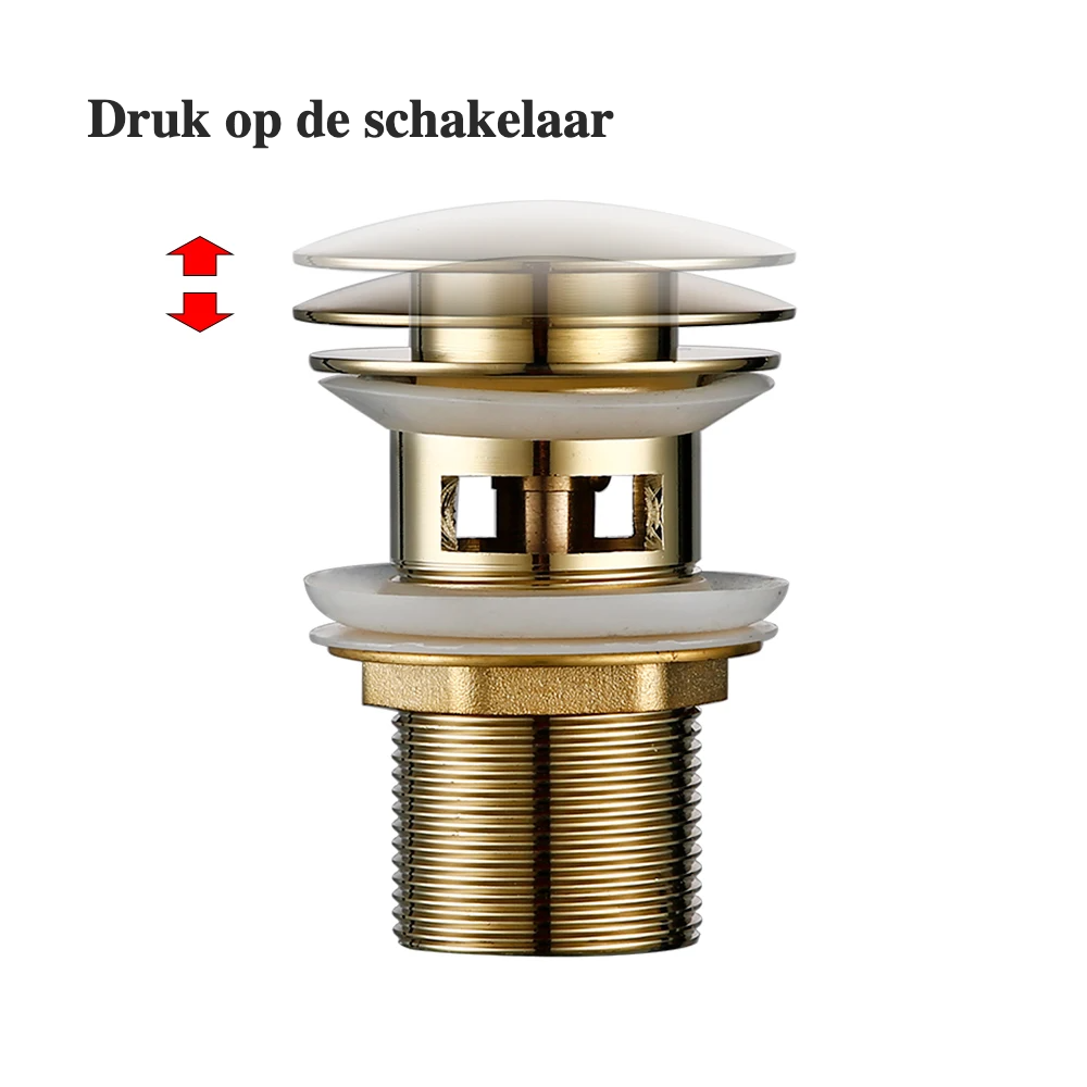 Solid Brass One-Touch Pop-Up Drain Stopper